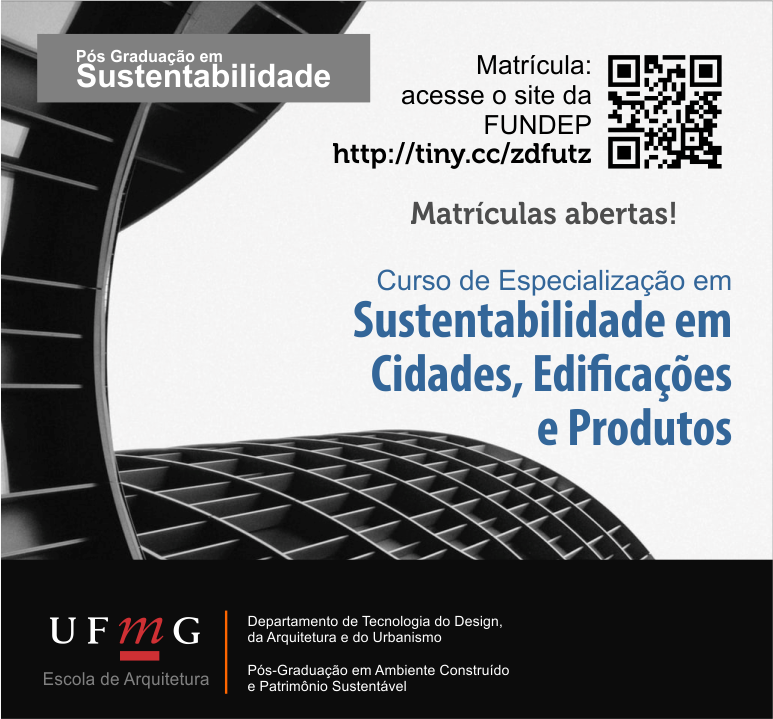 Curso de Especialização em Sustentabilidade em Cidades, Edificações e Produtos