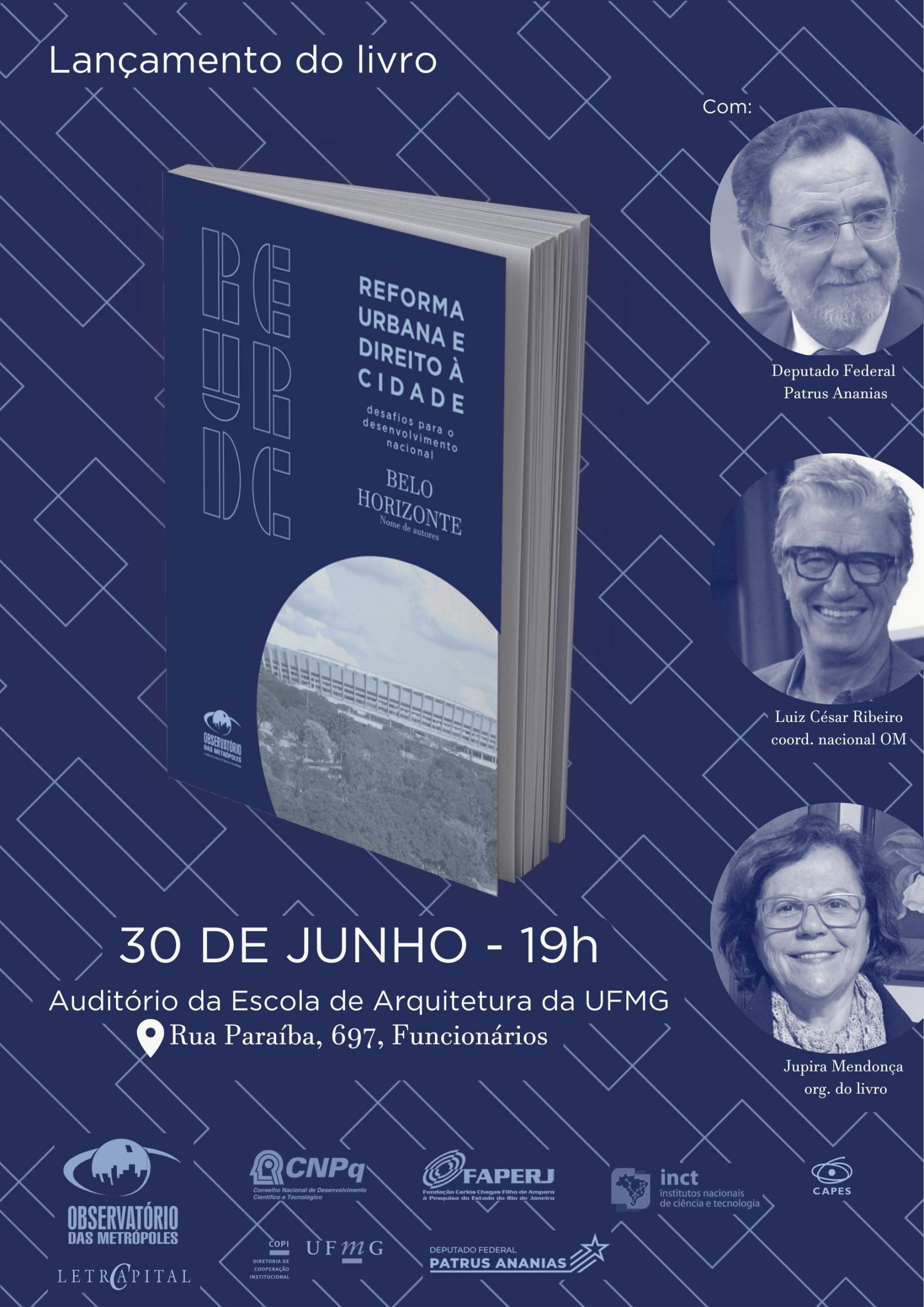 Convite para lançamento do livro | Reforma Urbana e Direito à Cidade Convite para lançamento do livro | Reforma Urbana e Direito à Cidade
